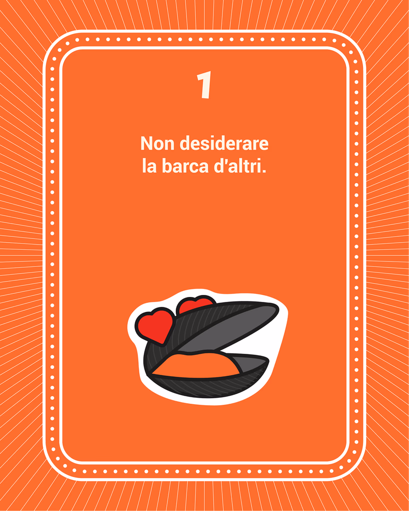 Regola 1: Non desiderare la barca d'altri.